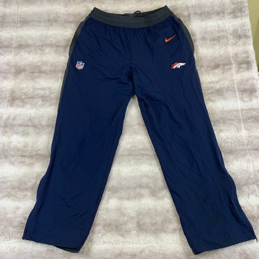 Nike NFL Denver Broncos Vic Fangio Issued Sideline Pants Navy Blue AR0883-419 L